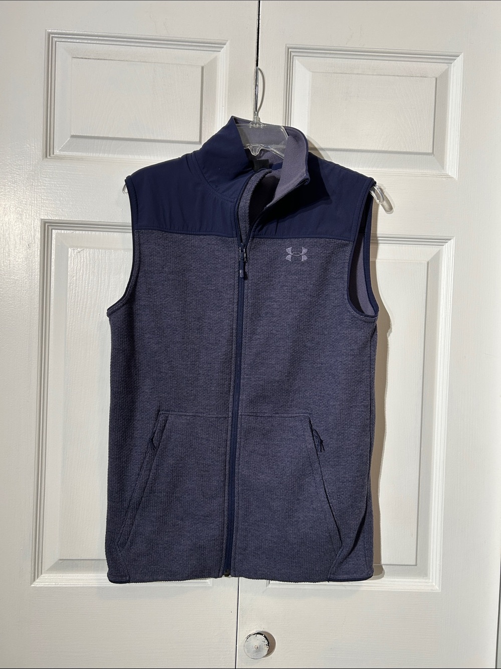 Under Armour Men’s Navy Full-Zip Sleeveless Vest Size S Small